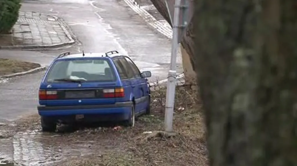 Vrak auta ve Znojmě
