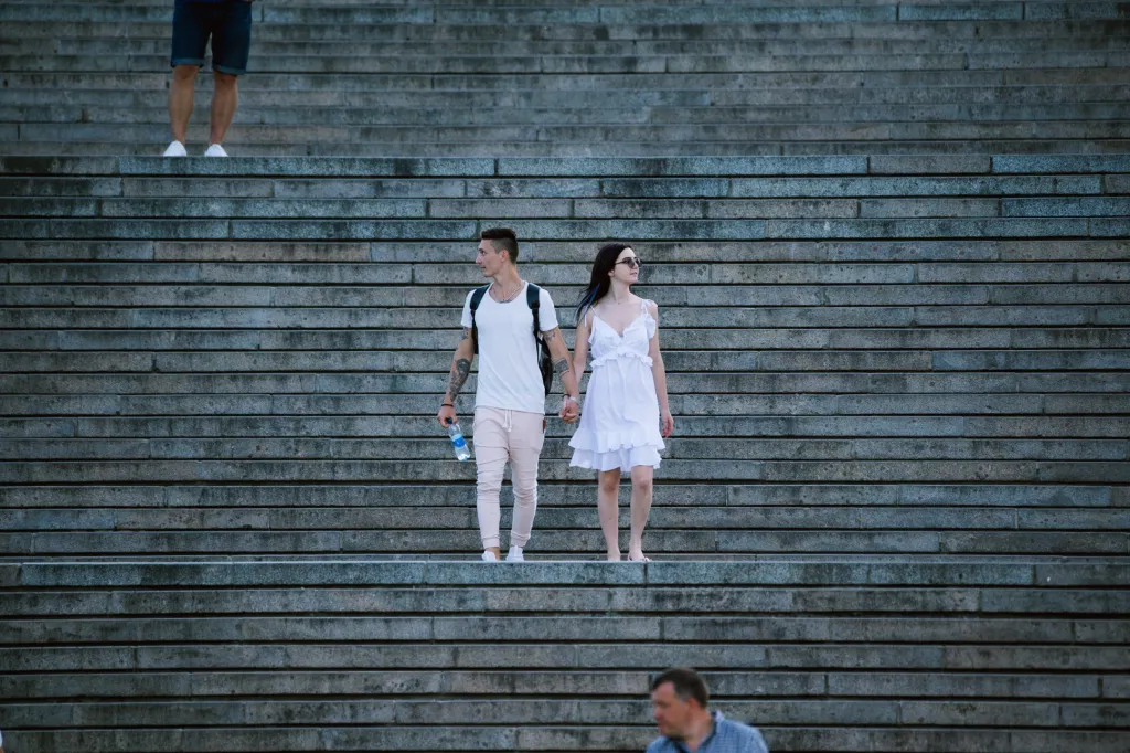 Série fotografií Jana Hromádka „Potěmkinovo schodiště“