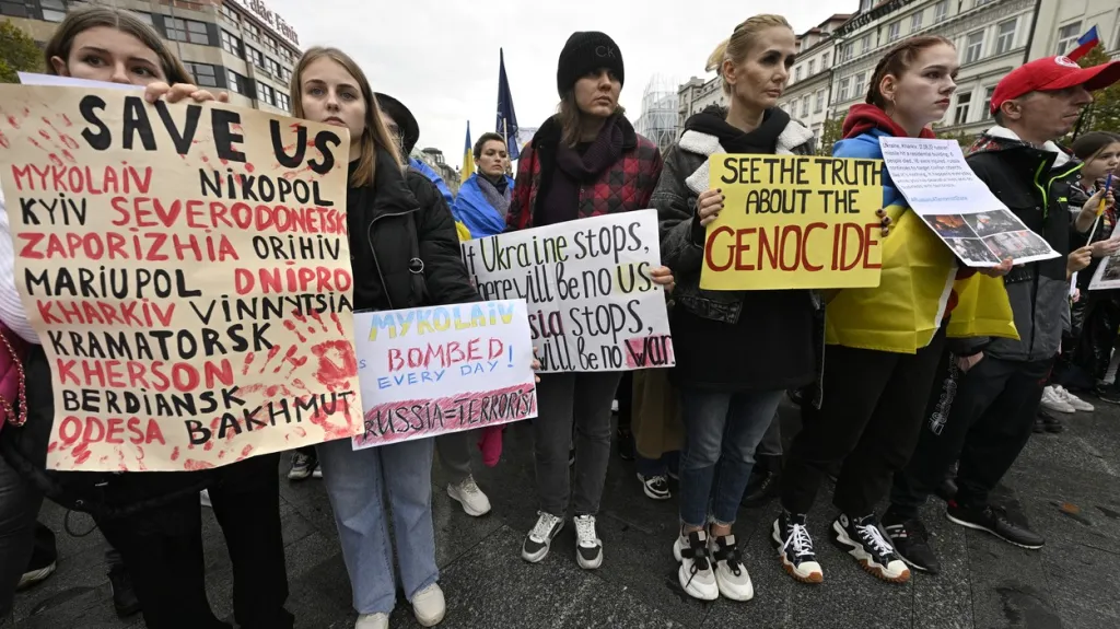 Shromáždění českých iniciativ podporujících Ukrajinu k ukrajinskému Dni obránců