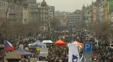 Protest na Václavském náměstí
