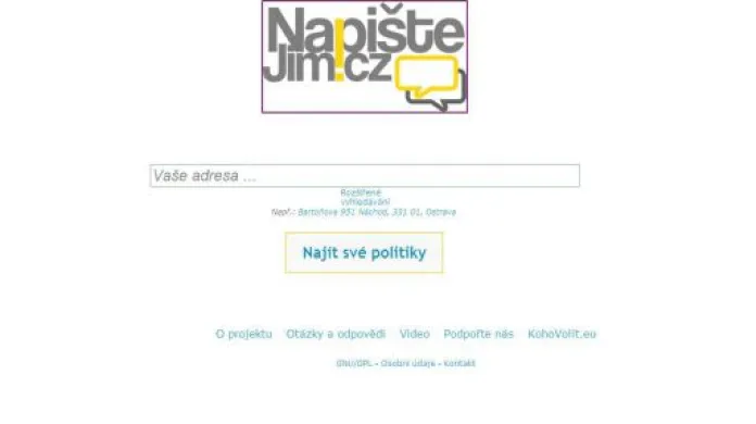 Videoklip a tisková konference ke stránkám NapisteJim.cz