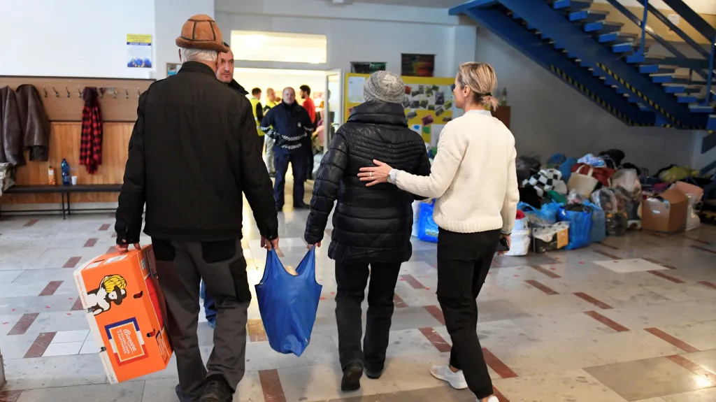 Evakuovaní obyvatelé prešovského domu