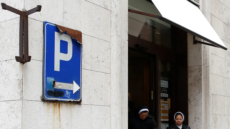 Pobočka McDonald's poblíž Vatikánu