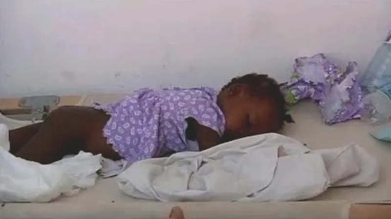 Nemocní na Haiti