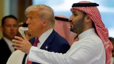 Donald Trump a Muhammad bin Salmán