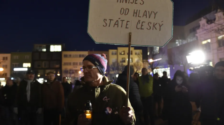 Demonstrace ve Zlíně,  Autor: Dalibor Glück ,  Zdroj: ČTK