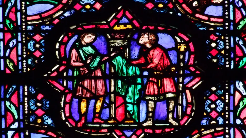 Vitráž v Sainte-Chapelle