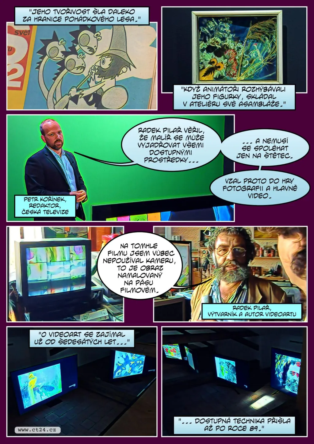 Ilustrátor Rumcajse byl i průkopník videoartu