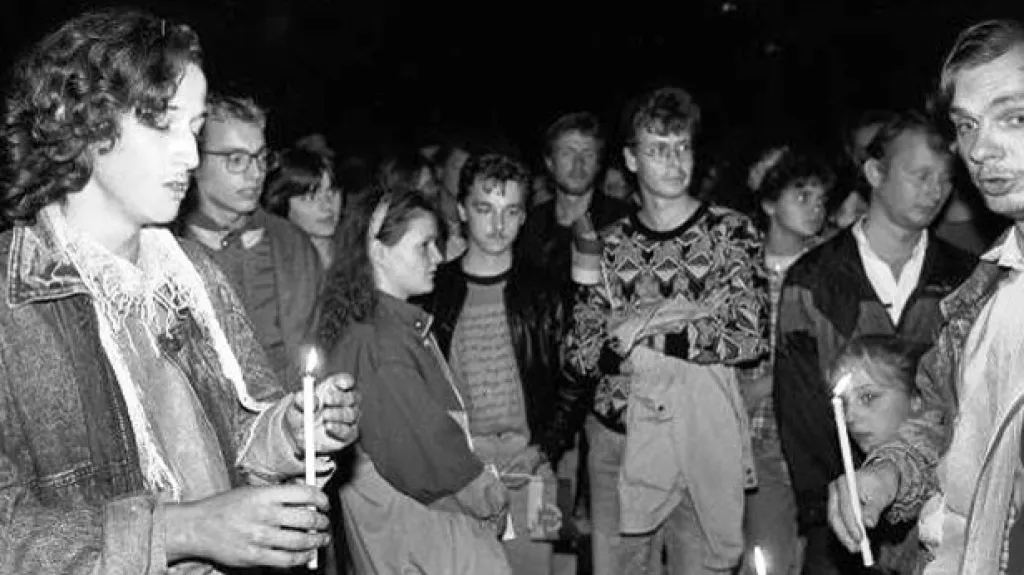 Demonstrace v Lipsku v říjnu 1989