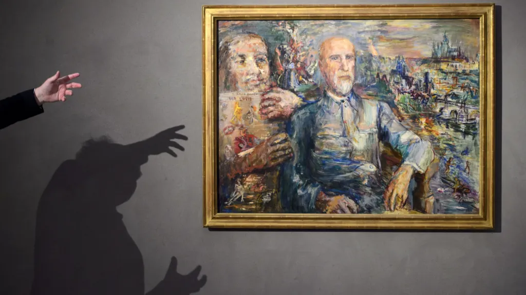 Portrét T. G. Masaryka od Oskara Kokoschky