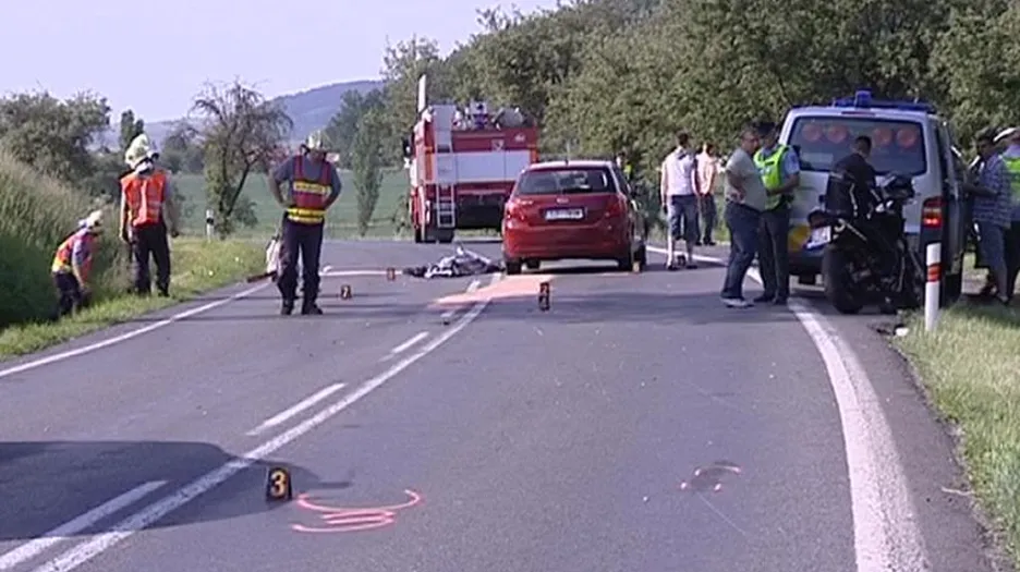 Nehoda motorkáře