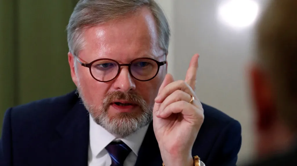 Petr Fiala během rozhovoru pro agenturu Reuters