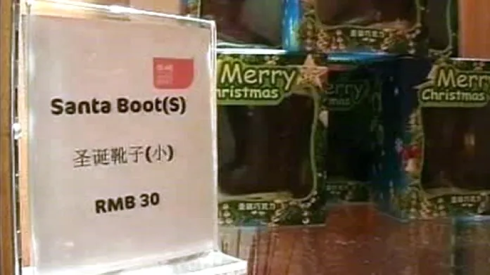 Vánoční nákupy v Číně