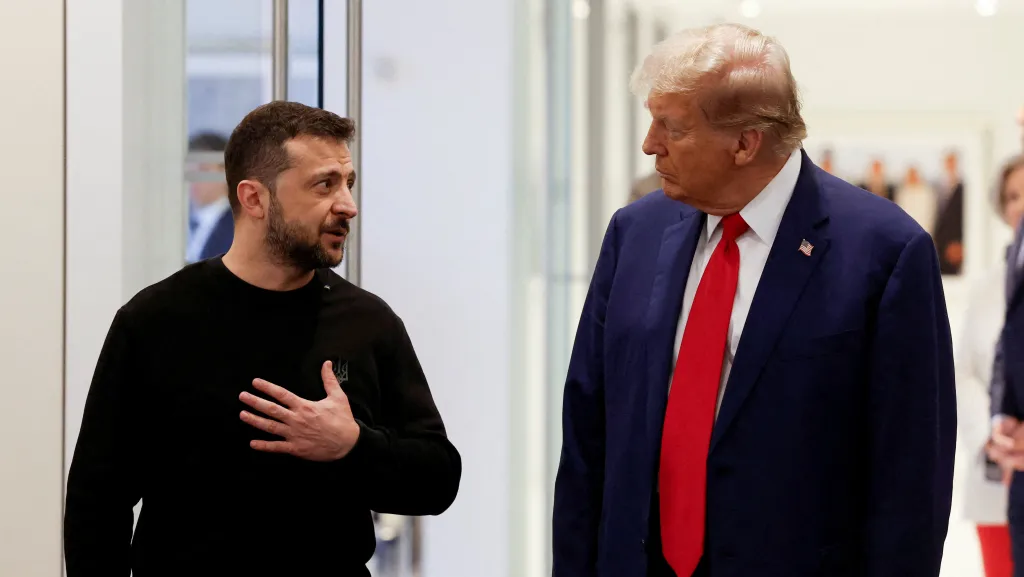 Volodymyr Zelenskyj a Donald Trump