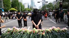 Protest jihokorejských učitelů