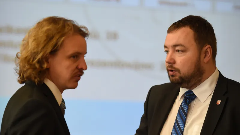 Dalibor Halátek (vlevo) a Martin Víteček