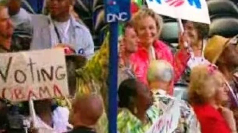 Voliči podporující Baraka Obamu