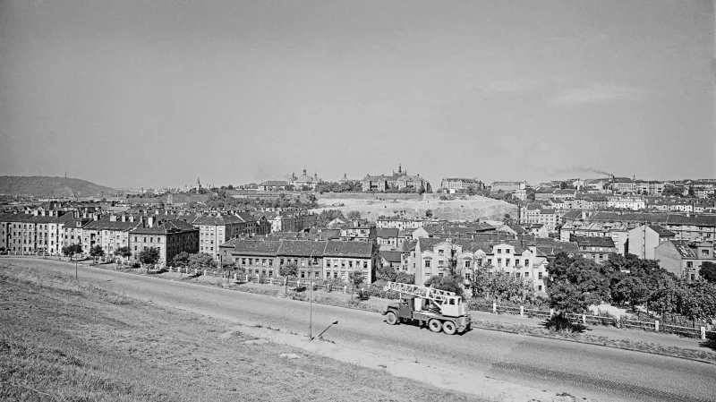 Nuselské údolí před stavbou mostu