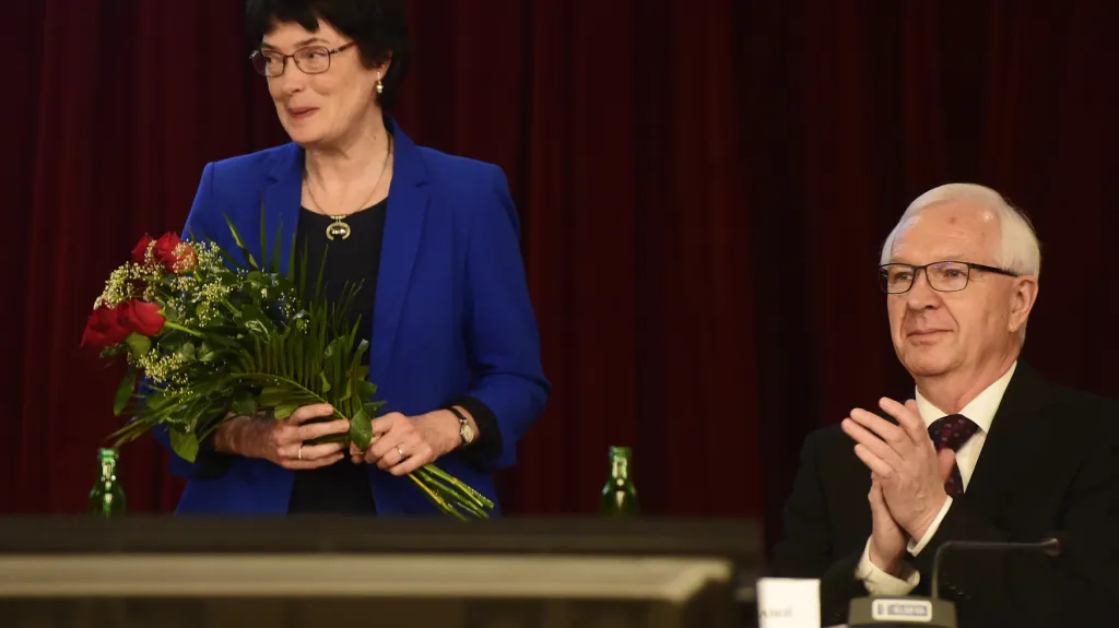 Eva Zažímalová a Jiří Drahoš