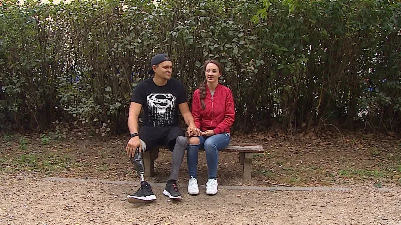 Václav Hečko s přítelkyní