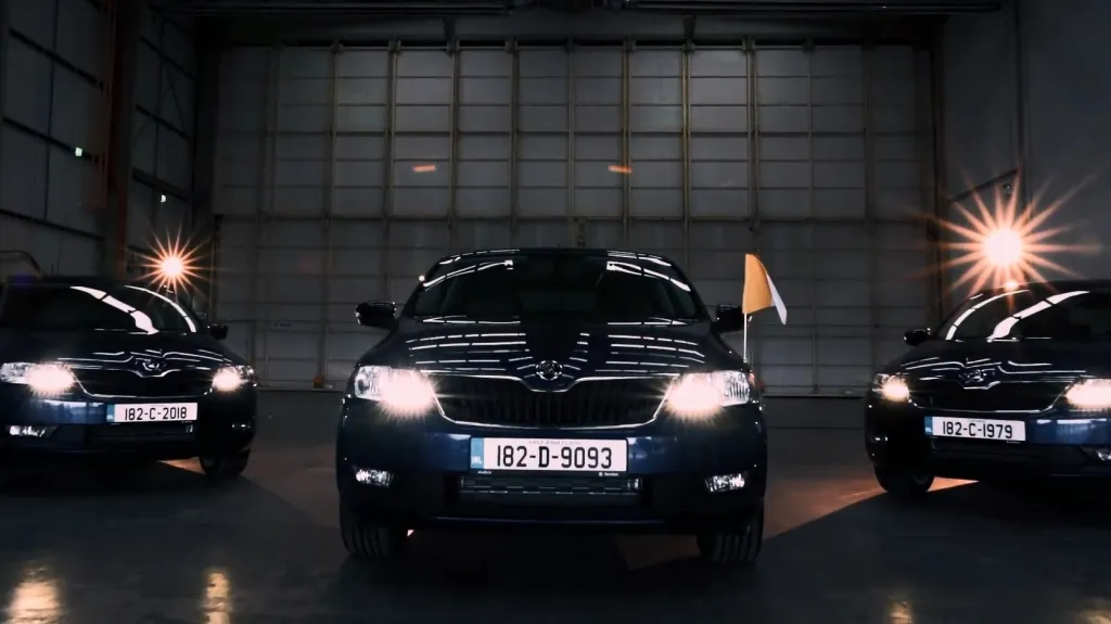 Vozy Škoda Rapid pro papeže