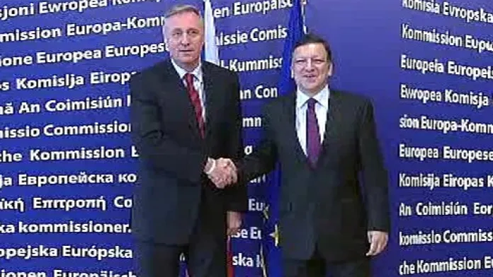 Mirek Topolánek a José Barroso