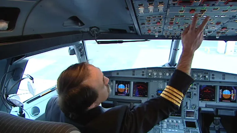 Po nahození systémů následuje i venkovní prohlídka letadla