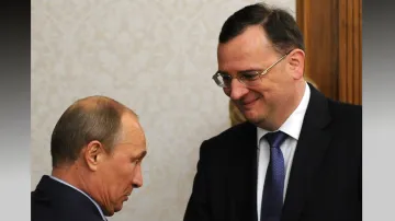 Petr Nečas a Vladimir Putin