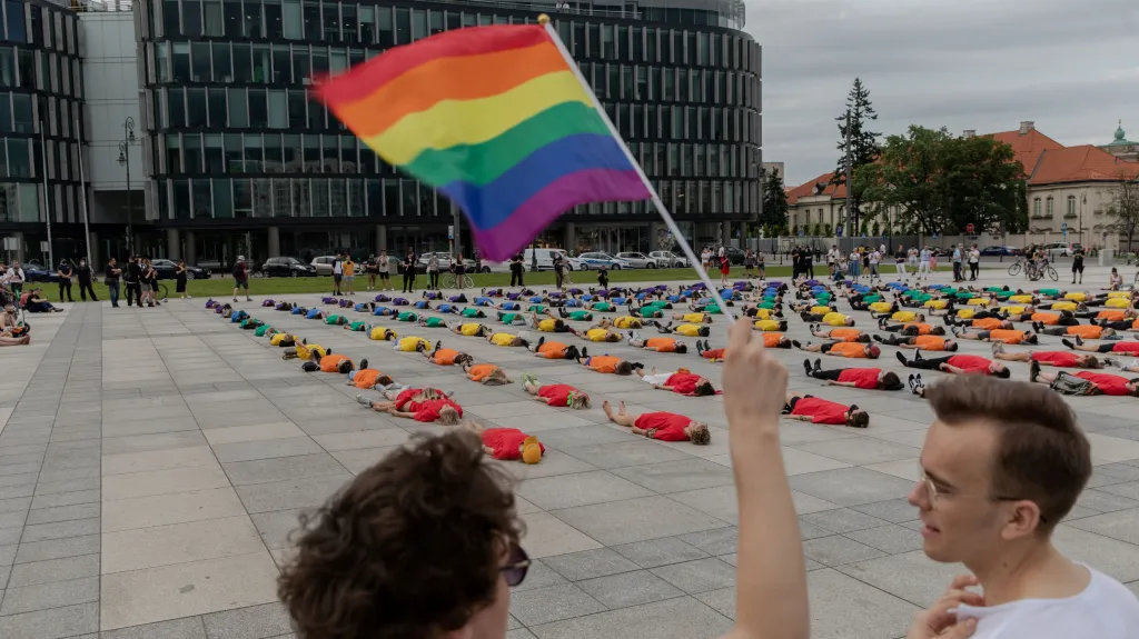 Červnová akce na podporu práv LGBT ve Varšavě