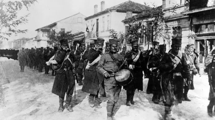 Vojáci srbské armády v roce 1914