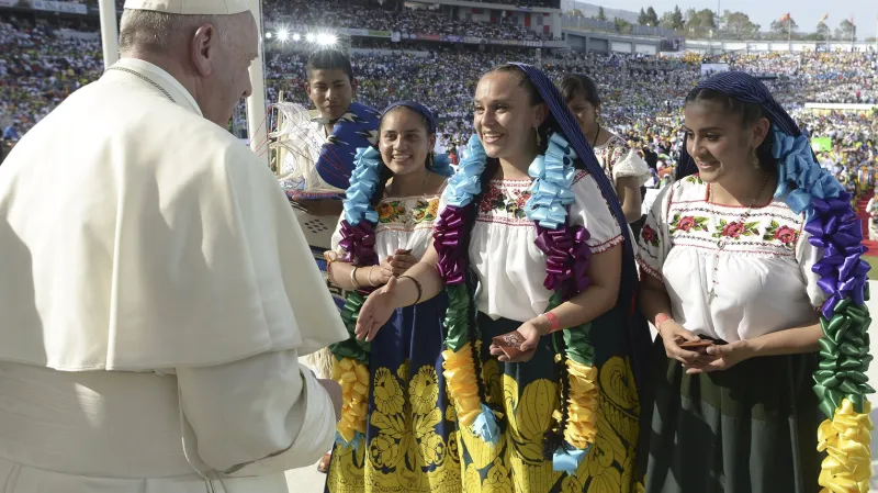 František během návštěvy Mexika