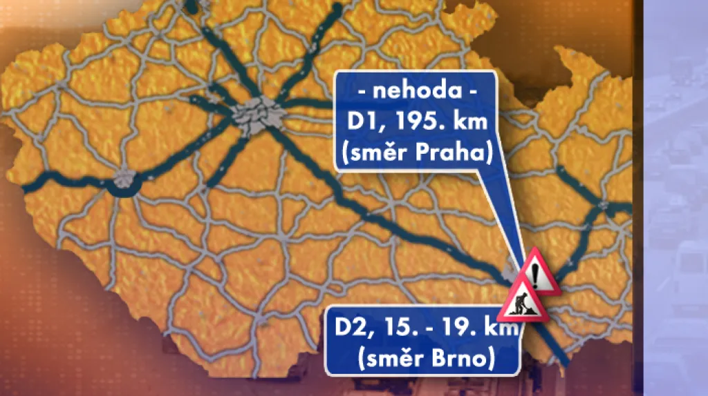 Dopravní situace v pondělí 14. 7. 2008