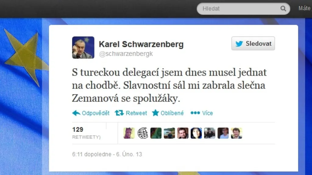 Tweet "falešného knížete"