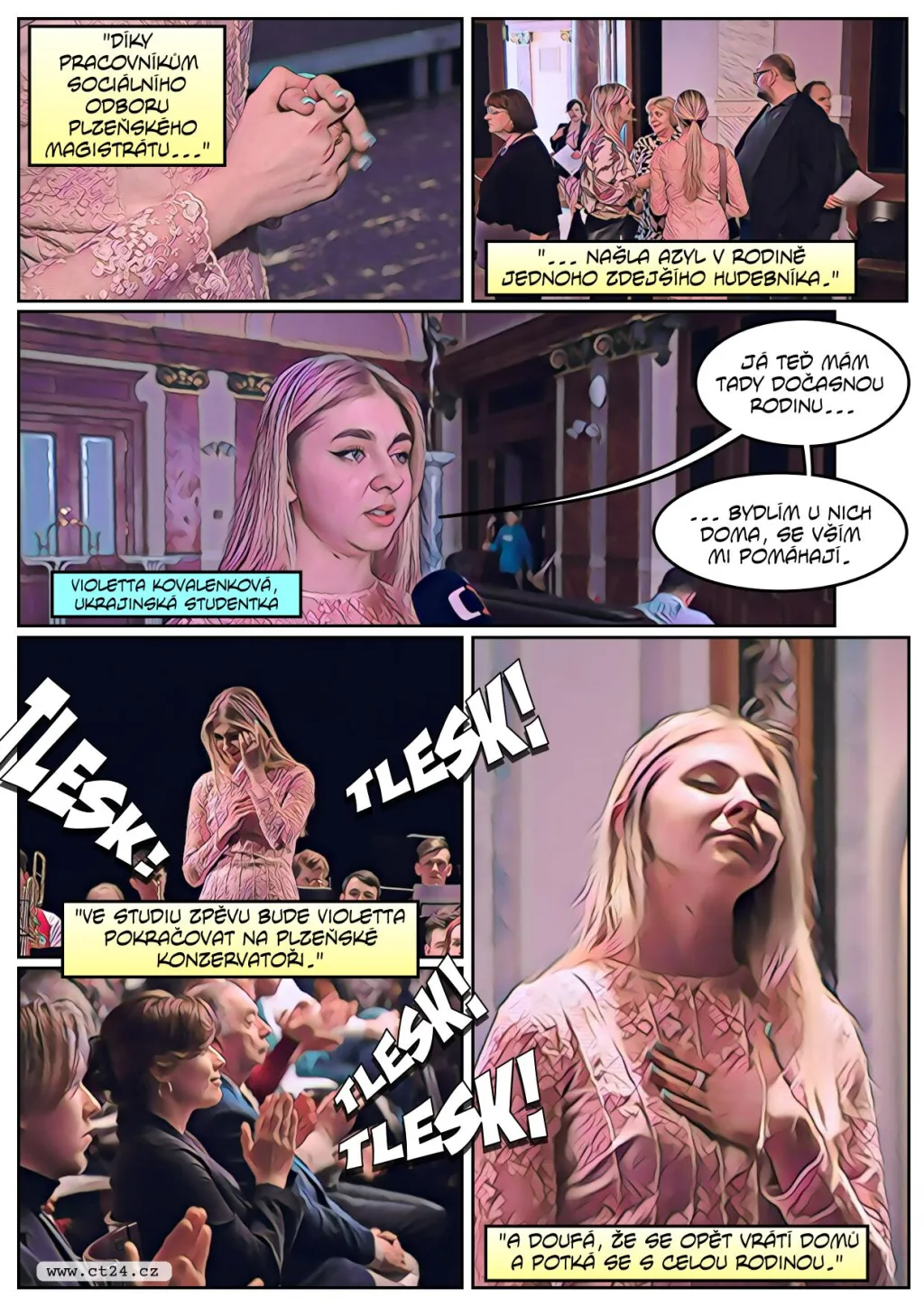 Ukrajinská zpěvačka už zpívá v Česku