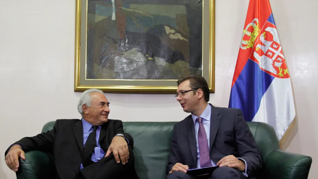 Dominique Strauss-Kahn a Aleksandar Vučić