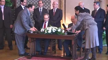 Podpis dohody mezi LAS a Sýrií