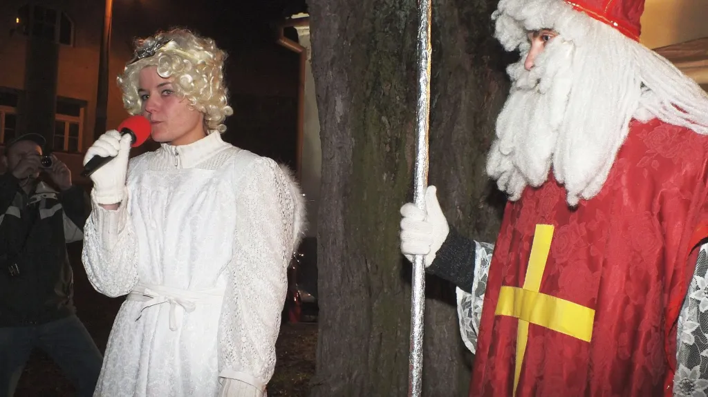 Mikulášská nadílka v Mladkově u Boskovic