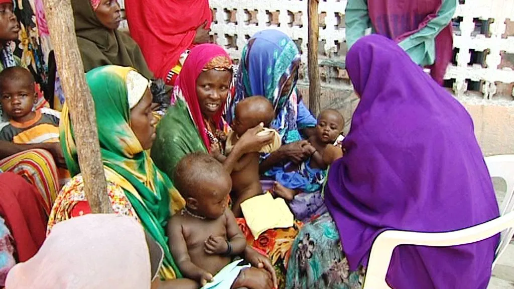 Somálské ženy s dětmi