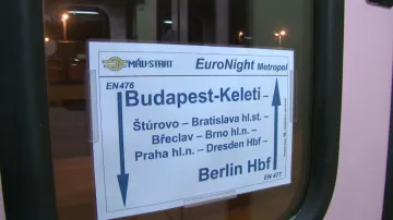 Noční vlak z Maďarska do Německa