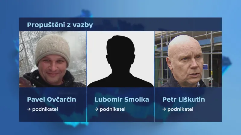 Tři obvinění jsou propuštění z vazby, dva zůstávají