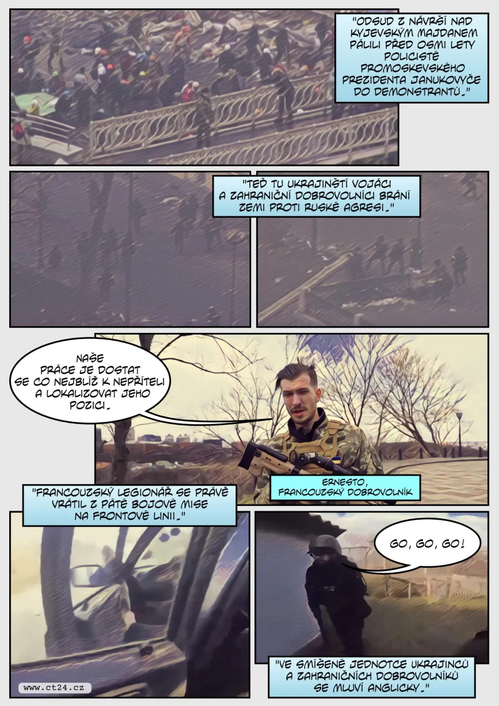 Zahraniční bojovníci chrání Ukrajinu