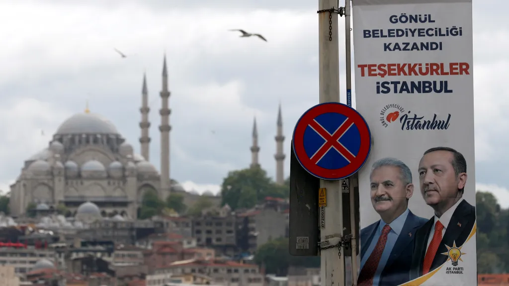 Volební plakát v Turecku
