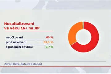 Očkování výrazně snižuje pravděpodobnost hospitalizace, ukazují data