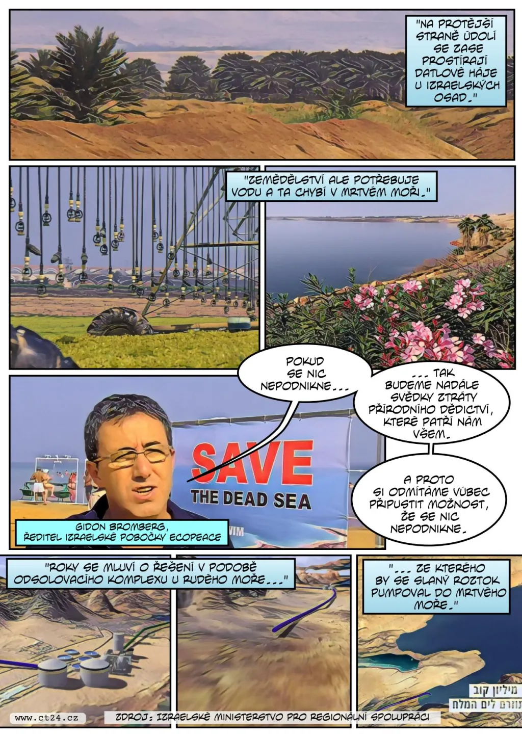 Deštivá zima pomohla zvednout hladinu Mrtvého moře