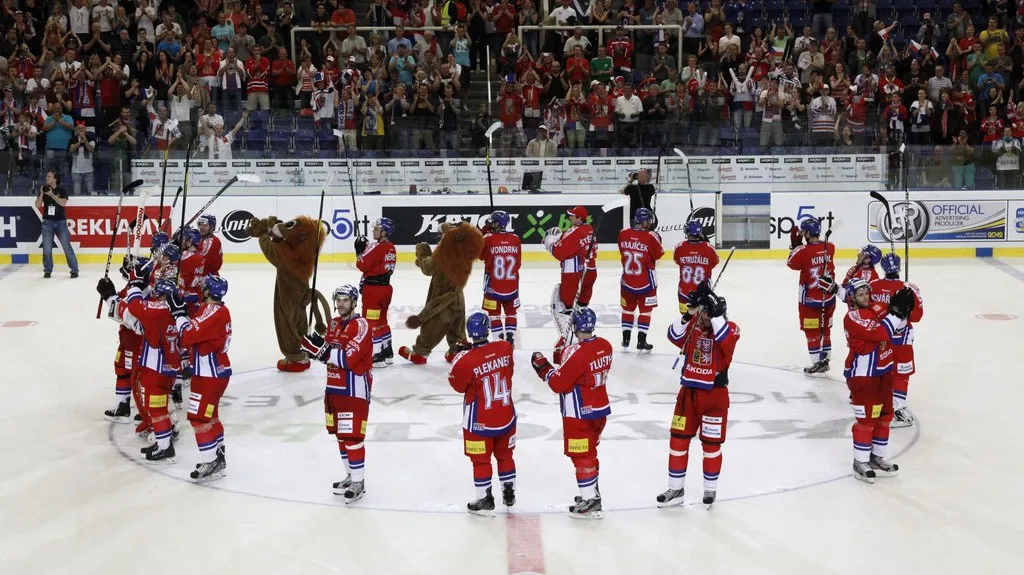 Radost českých hokejistů