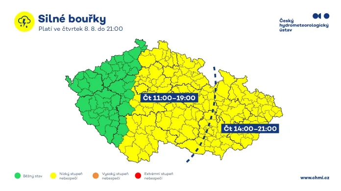 Výstraha meteorologů