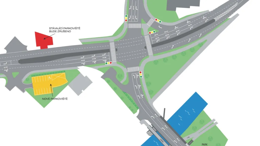 Nové řešení křižovatky