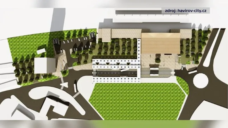 Vizualizace přednádraží po opravě