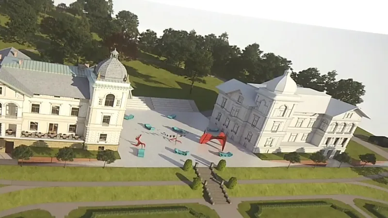 Architektonická studie Hückelových vil