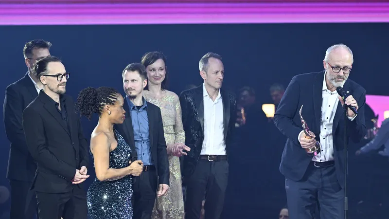 Mirek Kemel (vpravo) získal cenu za album Mordyjé v kategorii fol